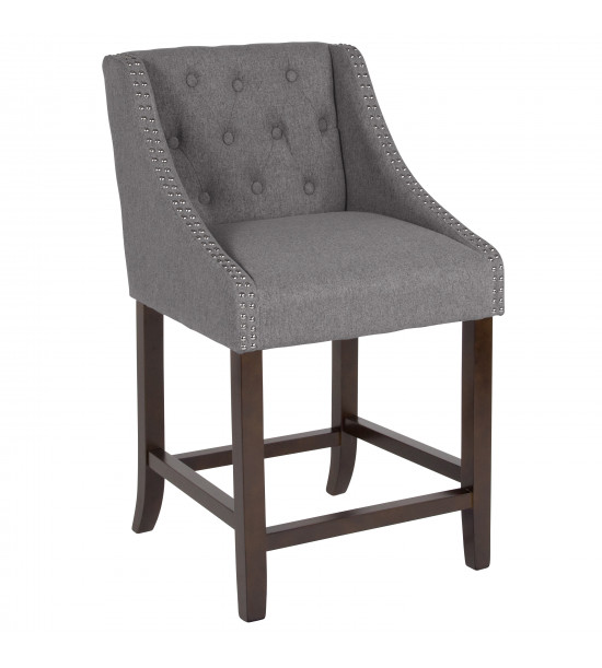 Flash Furniture CH-182020-T-24-DKGY-F-GG Carmel Series 24 Flash Furniture CH-182020-T-24-DKGY-F-GG Carmel Series 24